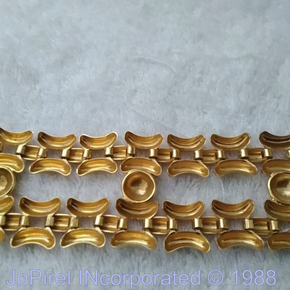 Golden Metallic 80s Hip Hop Inspired Fashion Belt
